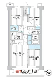 アビティグランデ砧 (A棟)【2階】の間取り