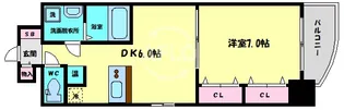 グレンパーク内本町【6階】の間取り