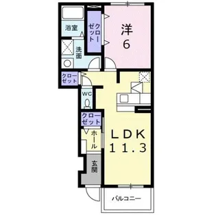 ラフレシール【1階】の間取り