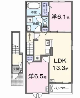 サンソラーナ【2階】の間取り