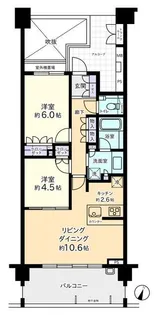 ドレッセたまプラーザテラス【4階】の間取り