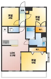 東京都小金井市梶野町3【マンション】の間取り