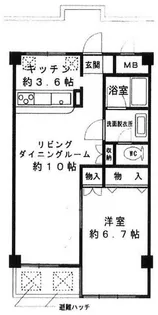 ライツ菊川【5階】の間取り