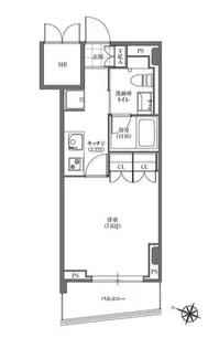 東京都板橋区本町【マンション】の間取り