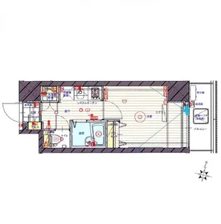 クレイシア池上【8階】の間取り
