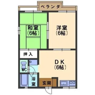 シェモア諸江【2階】の間取り