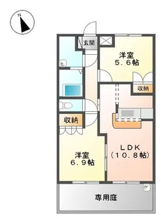 サンキューブ【1階】の間取り
