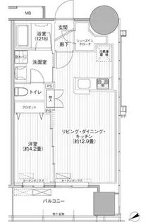 桜ヒルズ九段北【9階】の間取り