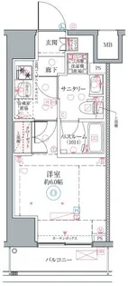 クレヴィスタ横浜関内II【3階】の間取り