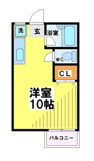 東京都調布市佐須町2【アパート】の間取り