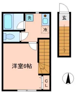 リバージュ池上【2階】の間取り