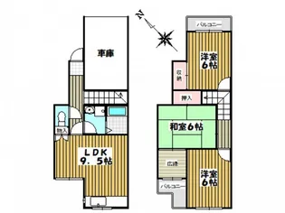 広島県広島市西区草津新町2【一戸建】の間取り