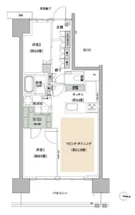 ザ・パークハウス亀戸九丁目【2階】の間取り