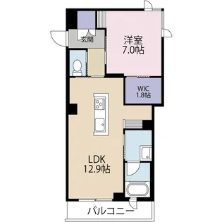 ベレオ北浦和【3階】の間取り
