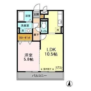 グレースヒルズ I・II【3階】の間取り