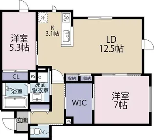 Belle Lead 東吉野 B棟【1階】の間取り