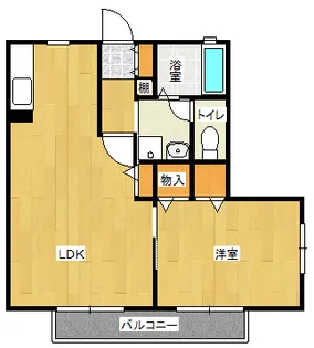 バリュージュ八乙女【1階】の間取り