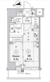 メイクス上野【7階】の間取り