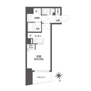 東京都新宿区市谷甲良町【マンション】の間取り