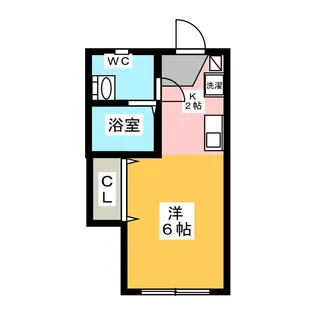 ハイツアマノA【1階】の間取り