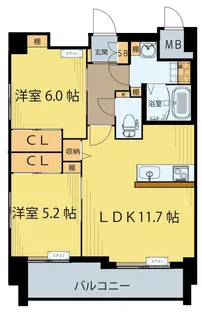 仮)クラウド泉中央A棟【4階】の間取り