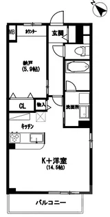 AZURE TORIKAI【2階】の間取り