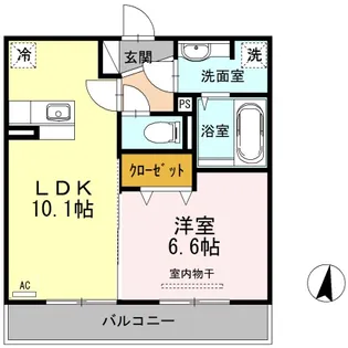 ウィット広崎 A棟【2階】の間取り
