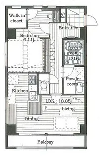 イリーデ大森【6階】の間取り