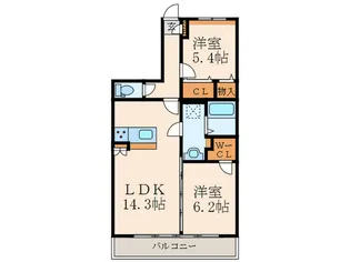 モアプラス日明エントラーダ【1階】の間取り