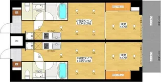 大阪府大阪市都島区中野町3【マンション】の間取り