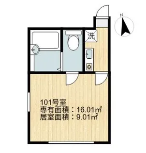 シャンテ小菅II【1階】の間取り
