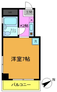 パレスフィールド南八幡【4階】の間取り