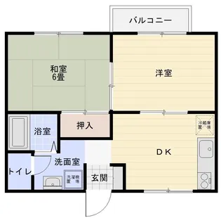 ハイツカリス【2階】の間取り