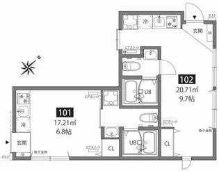 SETAGAYA Villa【1階】の間取り