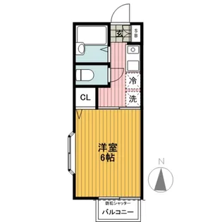 ベルグランかねいち【2階】の間取り