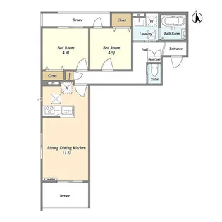 ワールドレジデンス【1階】の間取り