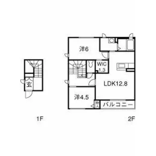 カーサレジオB【2階】の間取り