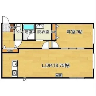 ガーデン人見【1階】の間取り