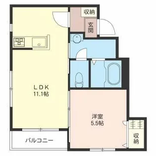 シャーメゾン春岡【1階】の間取り