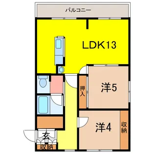 Grand Wacore【1階】の間取り