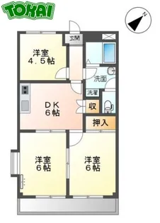 レ・ベルテ【1階】の間取り