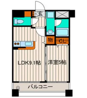 M CHATELET【4階】の間取り