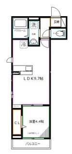 レジリエント恋ヶ窪【1階】の間取り