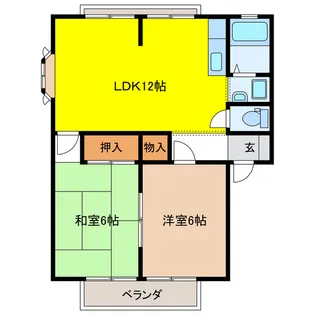 サンビレッジ小熊 A【2階】の間取り