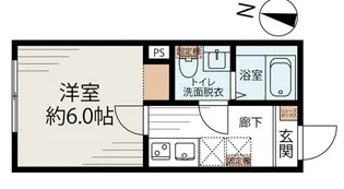 ホワイトキューブ若宮【1階】の間取り