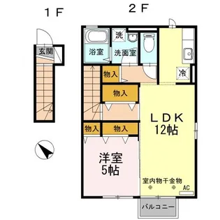 セジュール ポレール【2階】の間取り