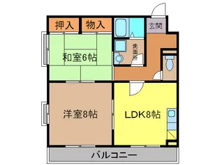メゾンド-ルセントラル【1階】の間取り