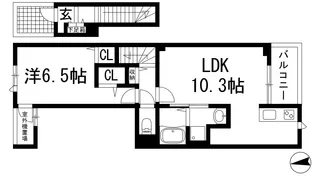 EXCEED宝塚【2階】の間取り