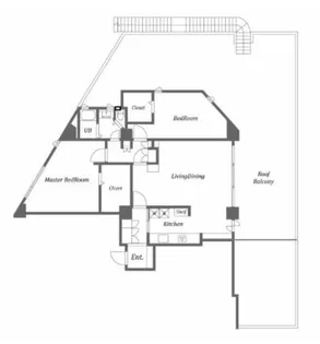 ヒルサイドレジデンス【1階】の間取り