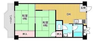 丸信リバーサイドコーポ1棟【8階】の間取り